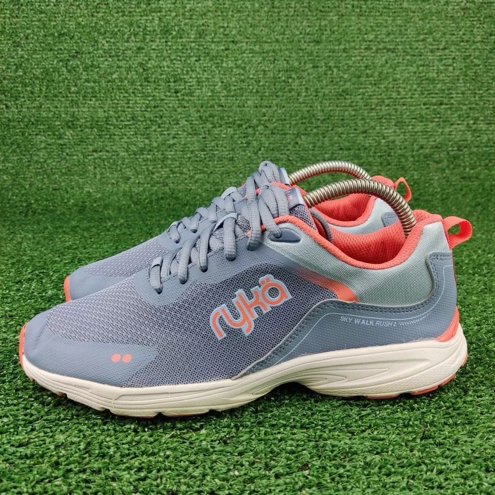 Ryka Walking Shoes Womens 7.5W Blue Sky Walk‎ Rush Athletic Sneakers Breathable